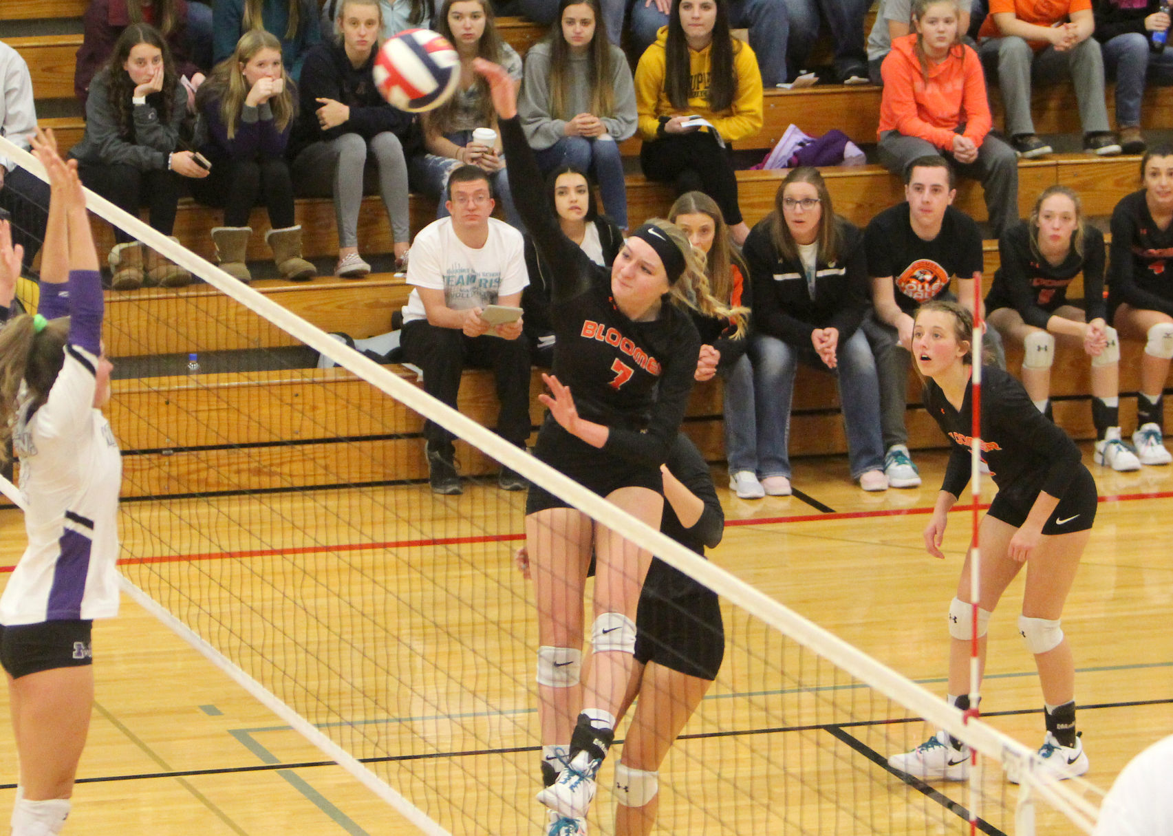 Bloomer volleyball vs Mosinee 10-27-18